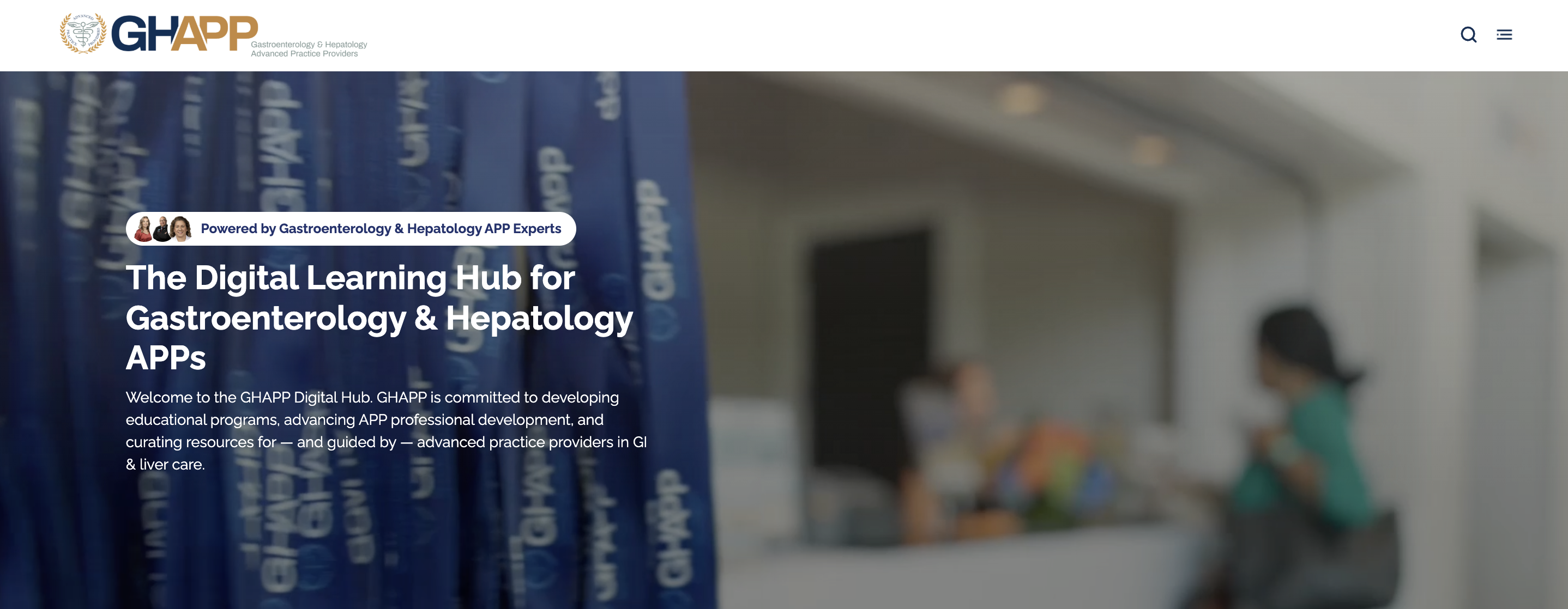 GHAPP Digital Hub homepage